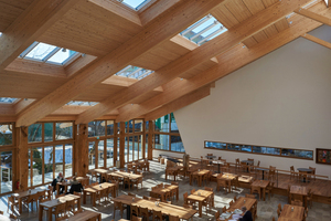  Das Modulare Oberlicht-System bringt ein Maximum an Helligkeit, wie man sie ansonsten nur in gläsernen Orangerien oder Gewächshäusern findet Foto: Velux  