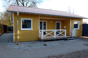  Auf etwa 65 m² gibt es in jedem Haus vier Schlafzimmer, eine Küche, zwei Bäder und ein Wohnzimmer 