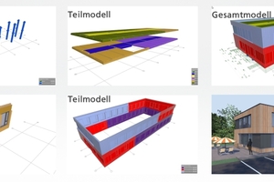  Bauteilbezogene Statusmeldung im BIM-Modell für ein Bürogebäude in Hybridbauweise 