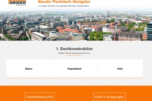  Mit einer Software des Herstellers Bauder lässt sich das Flachdach am Computer planen 