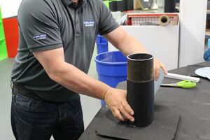  Einige Tricks und Kniffe führte der Anwendungstechniker vor, um Durchdringungen zu meistern 
