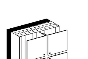  Holzlatten als UK, versehen mit einem EPDM-Band, damit keine Feuchtigkeit in die Konstruktion gelangt&nbsp;  