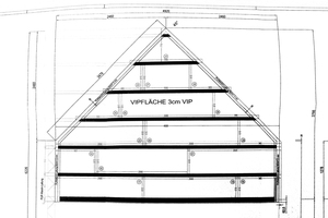  Der Hersteller Variotec liefert die Vakuumdämmplatten mit einem Verlegeplan, auf dem die Position jeder Platte vorgegeben ist 