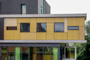  Das Wohnmodul Vision Wood von außen 