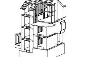  3D-Ansicht des Einfamilienhauses, ohne MaßstabQuelle: Marte Architektur 