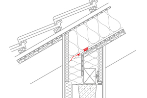  Eine Unterströmung der Aufdachdämmung lässt sich mit einem Kompriband verhindern Grafik: Pro Clima 