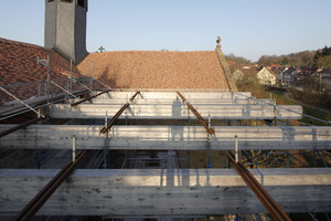  Kloster Maulbronn hängendes Gerüst 