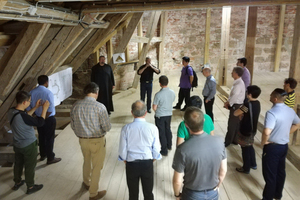  Besuch des Dachstuhls der Basilika in Ottobeuren 