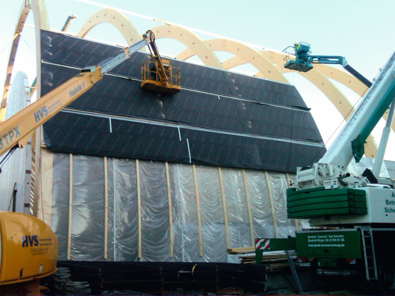 Nicht brennbares Halbrund - bauhandwerk