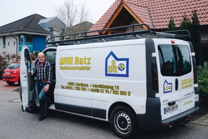  Rechts: Dachdeckermeister Willi Ratz hat rund 300 Kunden im Umkreis von 50 km 