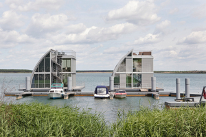  Schwimmende Häuser auf dem Geierswalder SeeFoto: Prefa 