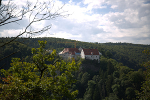  Die Burg Wildenstein thront auf einem Felsen, rund 800 Meter über NN im Naturpark Oberes Donautal Foto: Rüdiger Sinn 