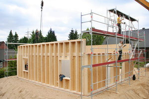  Das Haus wurde als Holzständerkonstruktion geplant und umgesetzt Foto: Jürgen Mohr 