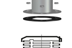  Notentwässerung mit "Loro-X Variofit" Notentwässerungseinheit 