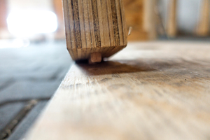  Mit dem System werden die Holzhäuser komplett ohne Schrauben gebaut Foto: Stellinnovation GmbH  