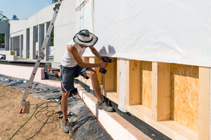  Holzrahmenelemente Stützen aus Furnierschichtholz Grundschule Tamm 