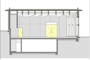  Schnitt Mensa Grundschule Tamm Deckenträger 