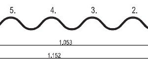  Wellplatten Profil 6¾ Zeichnung: Creaton 