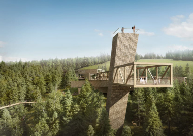 Aussichtsturm Schwarzwald Z?blin Timber Besucherzentrum