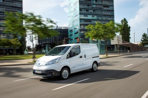  Der Nissan „e-NV220“ hat eine Reichweite von bis zu 280 km Foto: Nissan 