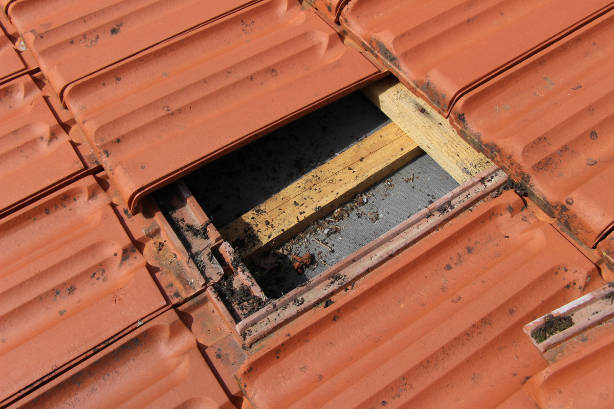 Flach Geneigt Und Regensicher Dach Holzbau