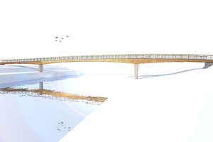  Schematische Darstellung der Brücke in der Planungsphase Quelle: Ingenieurbüro Miebach 