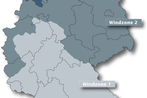  Windzonen in Deutschland Grafik: Creaton  