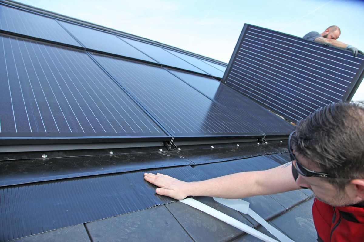 Solarmodule In Das Dach Integriert Dach Holzbau