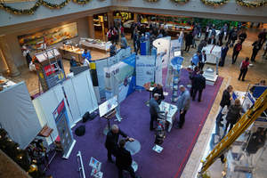  Ausstellung der Partner des Fachkongress für Absturzsicherheit 2019 im Foyer des Grand Elysee Hotel, Hamburg 