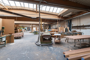  Werkstattflächen von 50 m2 bis 1000 m2 stehen im HDZ bereit. In Teilen sind sie bereits mit Geräten ausgestattet  