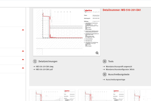  Detail für einen Wandanschluss aus dem Alwitra-Flachdachatlas mit Dämmung und einer Evalon-Dachbahn 