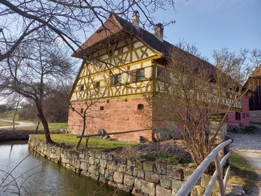  Die Mühle aus Unterschlauersbach in diesem Frühjahr
 