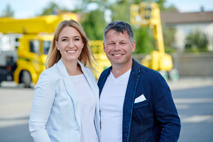  Evelyn und Alexander Dorn bilden gemeinsam die Geschäftsführung des Arbeitsbühnenhändlers Dorn Lift 