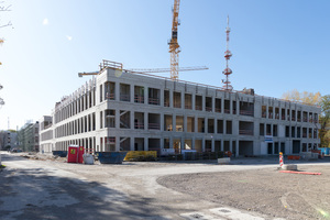  Der Rohbau des Bayerischen Rundfunks in München 