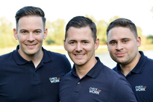  Das Team hinter Check and Work: Markus Holl, CEO Martin Holl und Marcel Jäger 