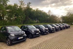  Mitarbeiter von TLS-Dachfenster und der WR-Gruppe fahren elektrisch. Über das Unternehmen konnten sie einen Smart fortwo, Smart forfour oder VW Up! Leasen – unabhängig von Karrierestufe oder Aufgabe im Unternehmen 