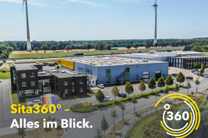  Der neue, virtuelle Rundgang führt durch die Verwaltung und Produktion von Sita im Aurea Gewerbegebiet in Rheda-Wiedenbrück (NRW) 