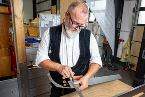  Übertrag mit dem Winkel auf das Werkstück 