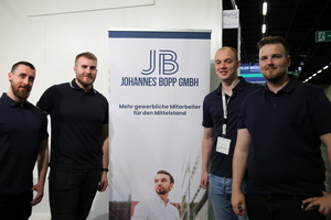  Kümmern sich um Fachkräfte fürs Handwerk: Das Team von der Johannes Bopp GmbH mit (v. l.) Alexander Ziebulsky, Ivan Geiger, Henri Fuchs und Philip Müller 
