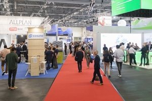  Breite Gänge und viel Platz für die Besucherinnen und Besucher gab es auf der Messe digitalBAU in den Kölner Messehallen 