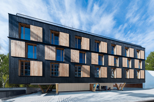  Mit dem Neubau in Holzbauweise in Regensburg konnten etwa 500 t CO2 im Vergleich zu einer konventionellen Bauweise eingespart werden 