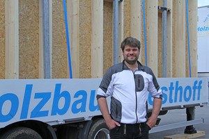  Christian Westhoff (32) ist Zimmerermeister und Geschäftsführer von Holzbau Westhoff in Delbrück  