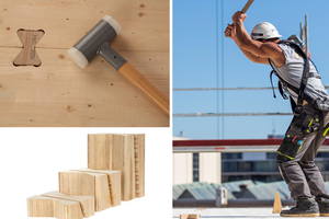  Stexon präsentiert auf der Dach+Holz unter anderem eine mehrfunktionale Schnell-Steck-Verbindung für Brettsperrholzelemente 
