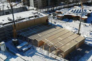  Weidmüller-Akademie in Holzrahmenbauweise mit Holzbalkendecken gebaut 