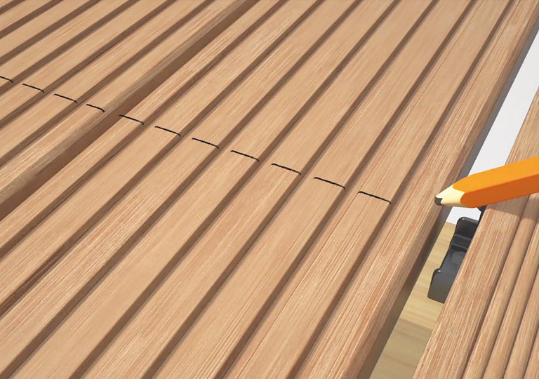 Holzterrasse ohne sichtbare Schrauben montiert - dach+holzbau
