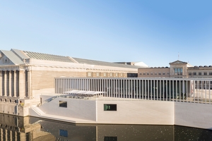  1999 wurde der „Masterplan Museumsinsel“ verabschiedet. Dieser sah auch das spätere Besucherzentrum und mehrere, zusammenhängende Säulengänge vor 