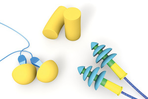  Gehörschutzstöpsel aus Schaumstoff sind für Arbeitsplätze mit andauernder Lärmeinwirkung geeignet 