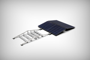  Die Ballastierung ist bereits werkseitig in das Photovoltaiksystem integriert und wird mit der Anlage auf das Dach gehoben 