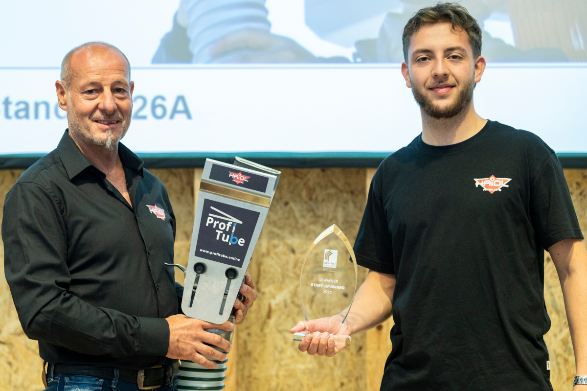 Firma Haidl aus Passau mit dem „Start-up-Award“ für das Fallrohrsystem „Profi Tube“ 
