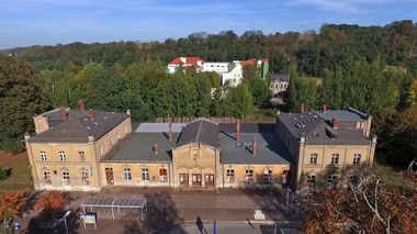 Bahnhof Leisnig Sachsen Dach